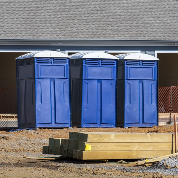 are there any restrictions on where i can place the porta potties during my rental period in Fort Ann New York